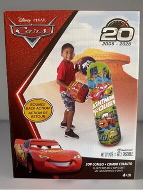 Cars Lightning McQueen Bop Combo Inflatable Punching Bag 36 Inches